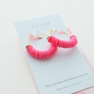 Beaded Hoop Earrings